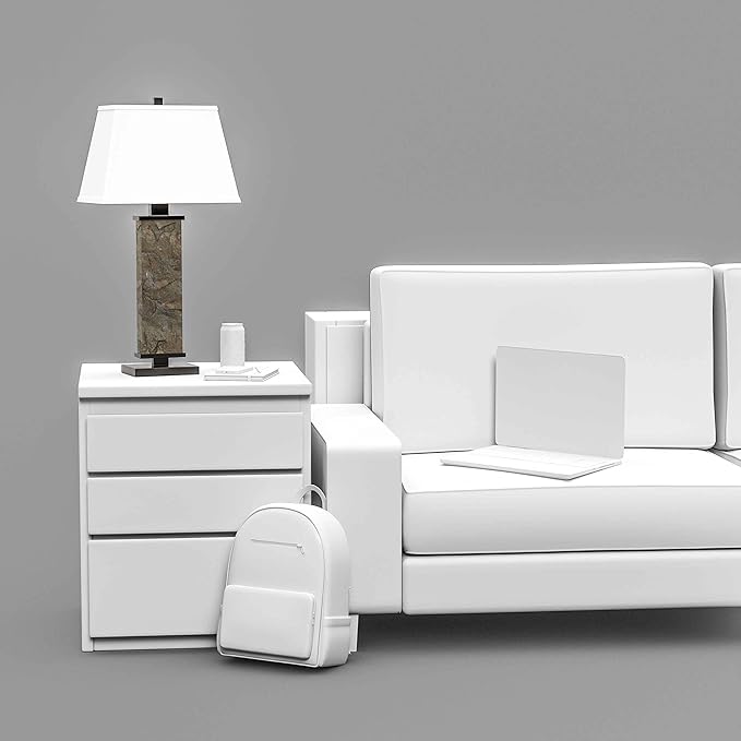 Kenroy Home 21037SL Hanover Table Lamp with Natural Slate Finish, Rustic Style, 29" Height, 15" Width, 9.5" Depth