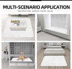 Easy-Going Sectional Couch Covers for Dogs L Shape Sofa Cover Reversible Sofa Slipcover Chaise Lounge Cover Furniture Protector Cover for Pets Dog Cat (42 x 68 inches, White/White)