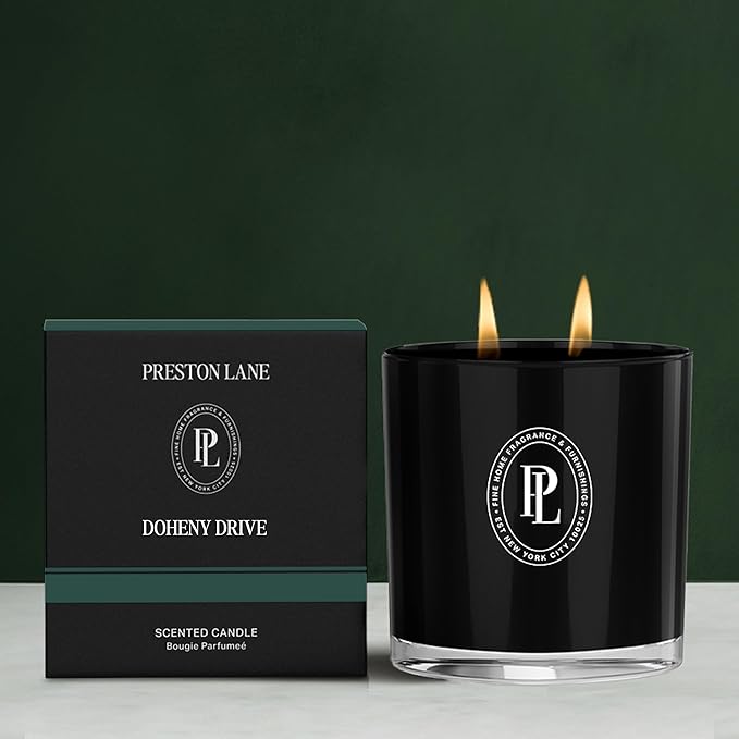 Preston Lane The Scented Candle, Luxury Candle with Vegan Soy Wax Blend, Doheny Drive, 7.5 Oz