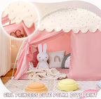 Sherilyn Twin Bed Canopy Tent, Canopy on Bed Privacy Space Sleeping Blackout Tents Bunk Bed Tent Twin Size (Pink)