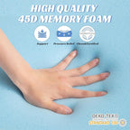 GOHOME Double Leg Support Elevation Pillow for Post-Hip Replacement, Back-Sleeping, Swelling Relief. Comfortable Foam Wedge, Essential After Surgery for a Restful Sleep