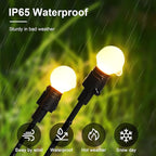 Solar Lights Outdoor Decoration, Waterproof Xmas Outdoor Lights Decor for Yard, Patio, Garden, and Front Porch, 80 LEDs Swing with The Wind (8 Pack, Warm White)