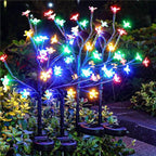 Solar Garden Lights Waterproof, Solar Outdoor Lights Decorative 8Pack, 160Led Solar Powered Flowers Garden Decor, Outdoor Fairy Light for Yard,Pathway,Lawn,Outside Decorations