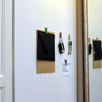 20 Pack Mini Self Adhesive Clips for Pictures - Mixed Colors Wood Clip Photo Holders for Wall, Poster Hanger, Photo Cards Hanging Display Board & Picture Boards, Artwork Photos Holders Card Room Decor