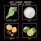 LOVSPA Sage & Citrus Diffuser Oil - Luxury Essential Oils for Diffuser Refill & Air Freshener Room Spray - Long-Lasting & Natural Home Fragrance, Scented Oil for Diffusers, USA Made, 4oz