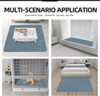 Easy-Going Sectional Couch Covers for Dogs L Shape Sofa Cover Reversible Sofa Slipcover Chaise Lounge Cover Furniture Protector Cover for Pets Dog Cat (42 x 68 inches, Light Blue/Light Blue)