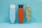 Brabantia Size C Ironing Board (49x18 in) 7 Height Options, Solid Steam Unit Holder (Fresh Breeze) Non-Slip Feet, Anti-Collapse Child Locks