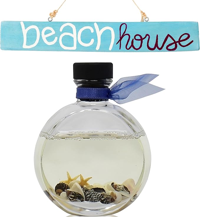 LOVSPA Reed Diffuser Set, Beach House Scented Oil Diffuser with Sticks, Home Fragrance Accessories for Bathroom Shelf Decor, Aroma Diffusers for Home or Office Desk, USA Made