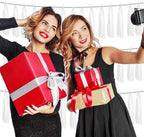 3P White Foil Fringe Metallic Tassel Streamers Banner Tassel Garland for Parade Floats, Graduation, Wedding, Birthday, Halloween, Christmas, Bridal/Baby Shower Party Decorations