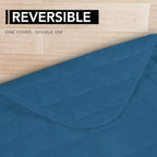 Easy-Going Sectional Couch Covers for Dogs L Shape Sofa Cover Reversible Sofa Slipcover Chaise Lounge Cover Furniture Protector Cover for Pets Dog Cat (42 x 52 inches, Peacock Blue/Peacock Blue)