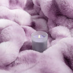 Touchat Luxury 1000GSM Faux Rabbit Fur Throw Blanket for Women, Super Heavy Warm Cozy Blankets for Couch Bed Sofa, Bubble Plush Fuzzy Soft Mink Blanket for Living Room Bedroom, Purple