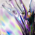 Luke Adams Handmade Glass Gazing Balls for Garden on Clearance – Hand Blown Glass Gazing Ball for Yard Décor – Decorative Garden Globe (Sea Sky Violet)