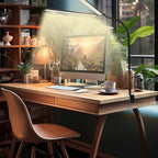 LED Desk Lamp for Home Office, Eye Caring Architect Desk Light with Clamp,50 Lighting Models,Remote and Touch Control,24W 2000LM,Memory Function and Timer for Study, Reading,Workbench Black