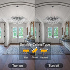 Black Chandeliers for Dining Room,Farmhouse Crystal Chandelier,10-Light Tree Branch Chandelier Light Fixture for Living Room, Kitchen Island D31.5