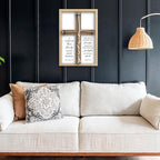 flowtorely A Cord of Three Strands Wedding Ceremony Unity Wall Decor 15"X10" Matthew 19 6 Christian Marriage Prayer Cross Sign Framed Wall Hanging Art (Wood)