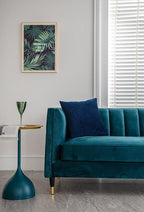 Couch Pillow Cases 18x18 Navy: 2 Pack Cozy Soft Velvet Square Throw Pillow Covers for Farmhouse Home Decor