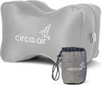 Circa Air Inflatable Knee Pillow - for Side Sleepers, Travel Knee Pillow Between Legs for Sleeping, Orthopedic Sciatica Pain Relief Pillow, Light & Compact