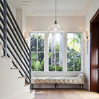 Glass Pendant Light Fixtures - Vintage Pendant Lights Kitchen Island, Hanging Light Fixture for Dining Room, Small Pendant Light for Bedrooms, Black Pendant Lights for Bathroom