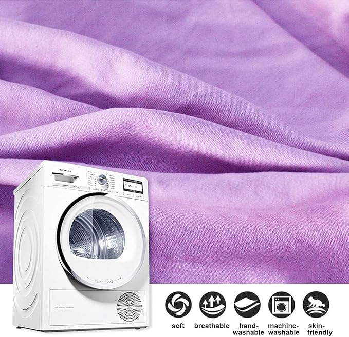 Kertnic Decor Canopy for Kids Bed, Soft Smooth Playing Tent Canopy Girls Room Decoration Princess Castle, Dreamy Mosquito Net Bedding, Children Reading Nook Canopies in Home (Purple)