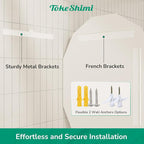 TokeShimi 20x28 Irregular Wall Mirror Beveled, Frameless Mirror Bathroom Stylish, Shatterproof Decorative Oval Bathroom Vanity Mirrored Round Modern for Living Room, Entryway, Restroom