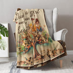 Book Lover Blanket Gifts for Women Girls - Just A Girl Who Loves Books Themed Throw for Kids Teen Adults Reader Soft Fleece Cozy Couch Birthday Christmas Lightweight Blanket 50"x60"