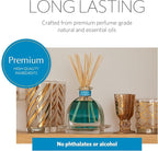 AGRARIA AirEssence Flower and Reed Diffuser Set, Handmade Sola Flower Botanical Home Fragrance Set, Scented Oil Reed Diffuser Gift for All Occasions