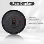 Maxstar Large Vintage Moving Gear Wall Clock, 20''Battery Operated Industrial Steampunk Metal Decor for Living Room, Office,Fireplace, Farmhouse(Arabic Number-Bronze)