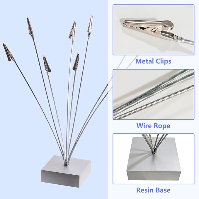 Cube Base 8-Branch Tree Style Memo/Card/Paper/Photo Holder Table Number Holder for Wedding Party