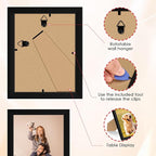 FIXSMITH 3.5x5 Picture Frame Set of 2, 3.5x5 Photo Frames with HD Plexiglass for Wall Hanging or Tabletop Display, Black