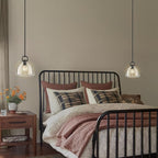 Crystal Black Pendant Lights Kitchen Island, 11" Crystal Dome Pendant Lighting, Modern Island Lights for Kitchen, Farmhouse Crystals Dome Black Pendant Light for Hallway Dining Room Bedroom