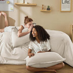 Litanika Comforters Tannish Grey Twin Size, 2 Pieces Lightweight Solid Bedding Set & Collections, All Season Fluffy Bed Set (66x90In Comforter & 1 Pillowcase)