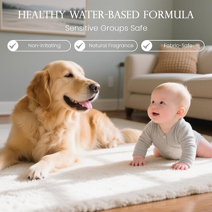 ‌M&SENSE Air & Fabric & Pet Odor Eliminator Spray - 16.9oz Large Size Natural Safe Air Freshener Rose Scented Deodorizer for Home Eliminates Smoke & Musty Smells, Ideal for ‌Dining Room Living Spaces