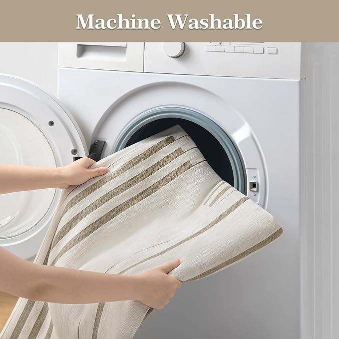 Boho Couch Cover Washable Sectional Couch Covers for Dogs Reversible Sofa Slipcover for 2 or 3 Cushion Couch Pet Friendly Furniture Protector (2# Khaki, 91" x 134")