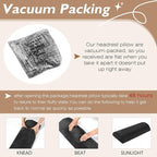 Yalikop 2 Pcs Non Slip Recliner Head Pillow Half Moon Bolster Pillow Set Neck Pillow for Office Chair Foot Pillow for Head Ankle Lumbar Support Leg Elevation Sleeping, Sofas and Loveseats (Black)