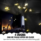 Bed Tent Bed Canopy Breathable 100% for Adult and Kids Light Reduction Sleeping Dream Tents Indoor Portable Big Space with String Light 4 Doors Twin Full Queen King Size