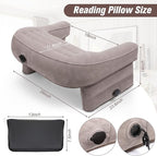 Inflatable Reading Pillow for Gaming, Lap Desk Pillow for Adult, Adjustable Gaming Pillow for Lap, Large Arm Rest Lap Pillow for Reading, Working, Playing