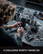 Nifeliz Turbofan Engine Building Set, Engineering Challenge Model for Adult Collectors, Physical Science Project and Display Piece (2,216 PCS, NF10317)