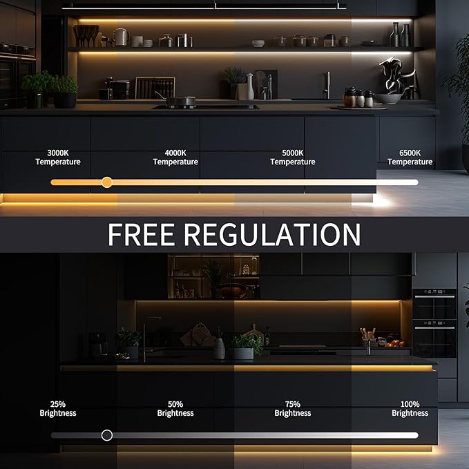 Outdoor Led Strip Lights, IP67 Waterproof Tunable Warm White Lights 3000K-6500K 26FT, RF Remote Control with 24V DC Dimmable Neon Rope Lights for Kitchen Bedroom Indoor Outdoor Decoration