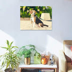 Personalized Photo to Canvas Print - Canvas Prints With Your Photos on Custom Wall Art for Bedroom, Living Room, Wedding Baby Pet Family Picture Framed Wall Art (16" W x 12" H)