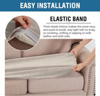 H.VERSAILTEX Velvet Stretch Individual Couch Cushion Cover Plush Cushion Slipcover for Loveseat Sofa Cushion Furniture Protector Seat Cushion Sofa Cover (1 Piece Sofa Cushion Cover, French Oak)