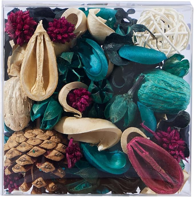 Coastal Potpourri, Blue Potpourri Dried Flower, Long-Lasting Bowl & Vase Filler Decor, Home Fragrance Sachet for Bathroom Living Room Bedroom Office (Blue)