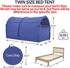 LEEDOR Bed Tent Dream Tents Bed Canopy Shelter Cabin Indoor Privacy Warm Breathable Pop Up Twin/Full/Queen for Kids and Adult Patent Pending(Mattress Not Included)