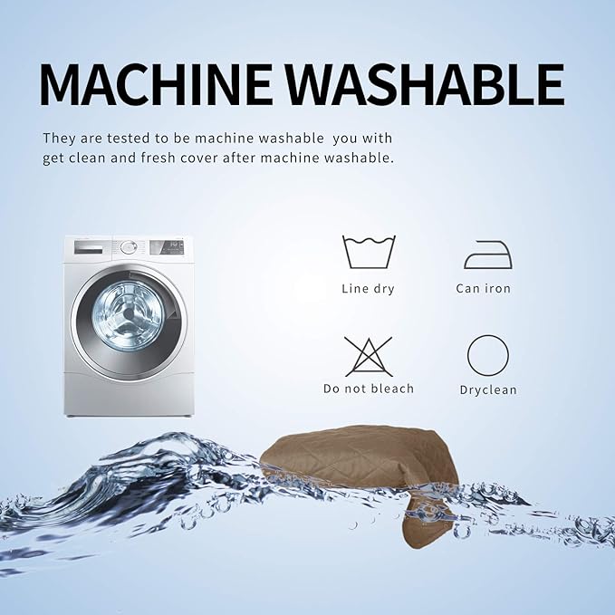 Easy-Going Sofa Slipcover L Shape Sofa Cover Sectional Couch Cover Chaise Lounge Slip Cover Reversible Sofa Cover Furniture Protector Cover for Pets Kids Children Dog (Large,Camel/Camel)