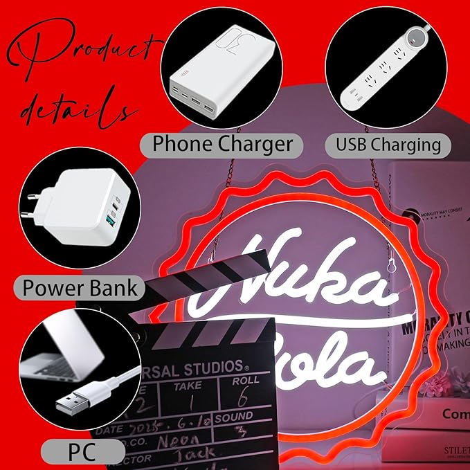 Game Neon Sign for Room Decor - Animated Movie LED Neon Lights Wall Art, USB Powered, Perfect for Gifts Party Bedroom Bar Decor