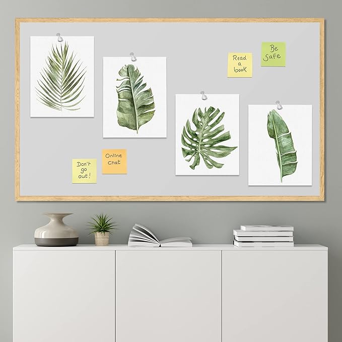 SIGNWIN Poster Bathroom Decor 8"x10", Wall Art Room Decor Multicolor for Living Room, Bedroom, Office Green Pastel Banana Palm Monstera Leaf Nature Wilderness Plant Art Floral Botanical