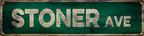 Vintage Tin Sign Retro Metal Stiner Ave Signs Stylish Wall Art Plaques for Home Decor Bathroom Kitchen House and Gothic Wall Decor or as a Unique Poster 16x4 in