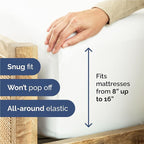 Twin XL Sheets Set 4 Piece - Includes 2 Pillowcases - Bed Sheets Twin XL Size - Soft Hotel Luxury Bedding - Cooling, Comfy and Breathable - 1 Flat & 1 Fitted & 2 Pillowcases w/ Deep Pockets - White