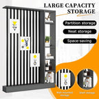 Wall Room Divider,Freestanding Room Divider with Shelves,Wood Room Divider Screen with Storage Cabinet, Wall Divider for Room Separation, for Home Office Decorative C 39.4×9.4×78.7in