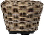 Rattan Kobo Indoor Outdoor Planter Basket with Plastic Pot Large 65 Gallon Soil Capacity