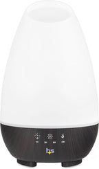 HealthSmart 500ML Essential Oil Diffuser for Large Rooms, Cool Mist Humidifier and Aromatherapy Diffuser, Adjustable Timer, Mist Mode and 7 LED Light Colors, White (Pack of 1)